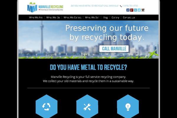 manvillerecycling.com site used Man-ville