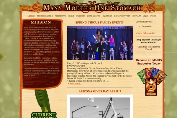 manymouths.org site used Mmos