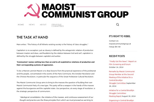 WordPress website example screenshot