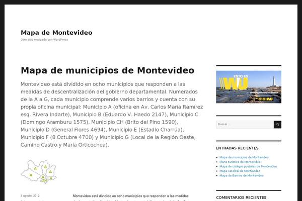 Twenty Sixteen theme site design template sample