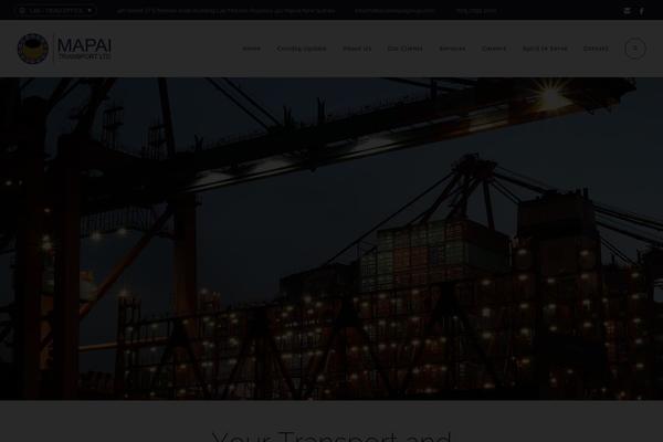 Logistic theme site design template sample