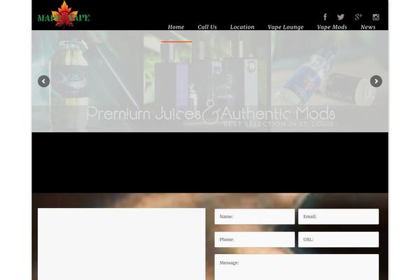 Site using Arconix Flexslider plugin