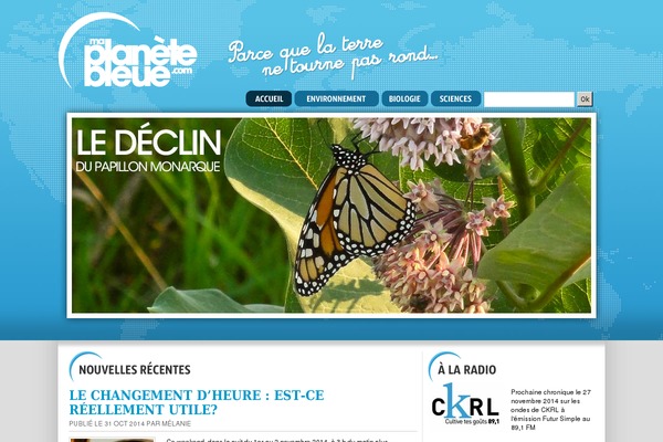 Site using WordPress Content Slide plugin