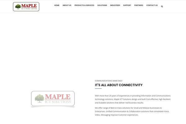 mapleict.com site used Kiamo