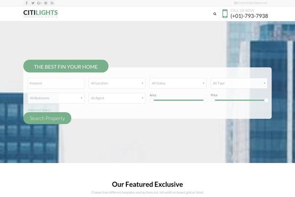 Noo-citilights theme site design template sample