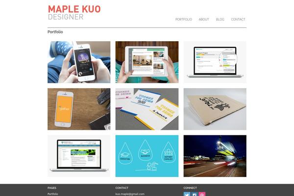 Portfolio theme site design template sample