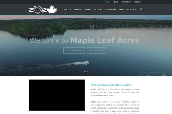 mapleleafacres.ca site used Vzion