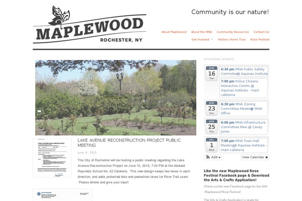 WordPress website example screenshot
