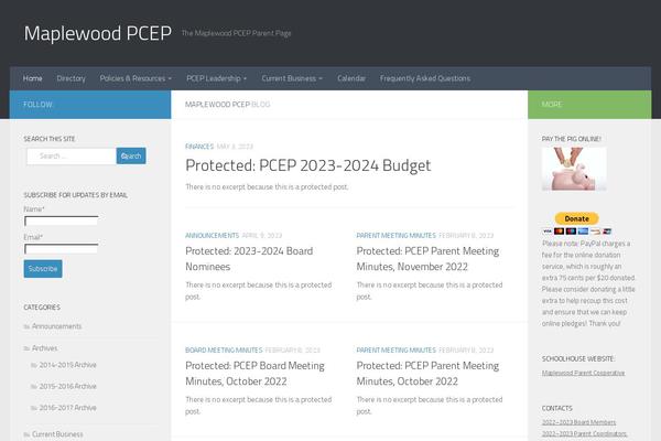 Hueman theme site design template sample