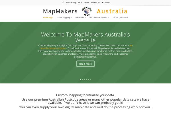 mapmakers.com.au site used Mapmakers