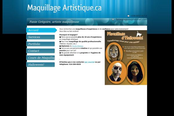 maquillageartistique.ca site used Quiktab