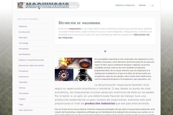 maquinariapro.com site used Impressive-portfolio