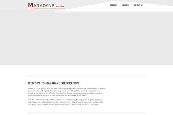 maradyne.com site used Maradyne