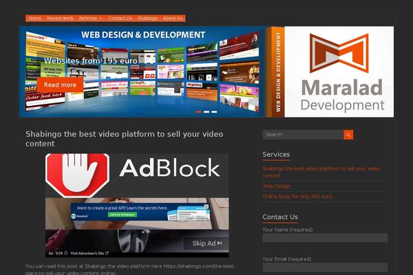 Site using MiniMax - Page Layout Builder plugin