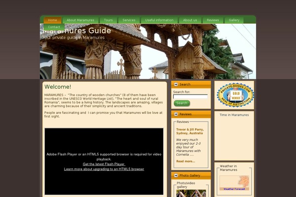 WordPress website example screenshot