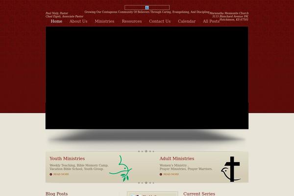 Maranatha theme site design template sample