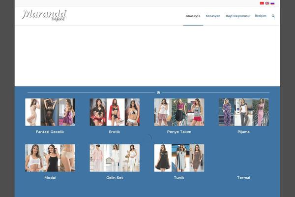 Enfold theme site design template sample
