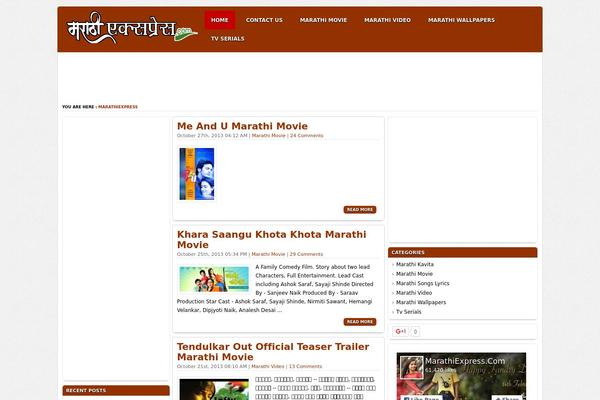 marathiexpress.com site used Marathi