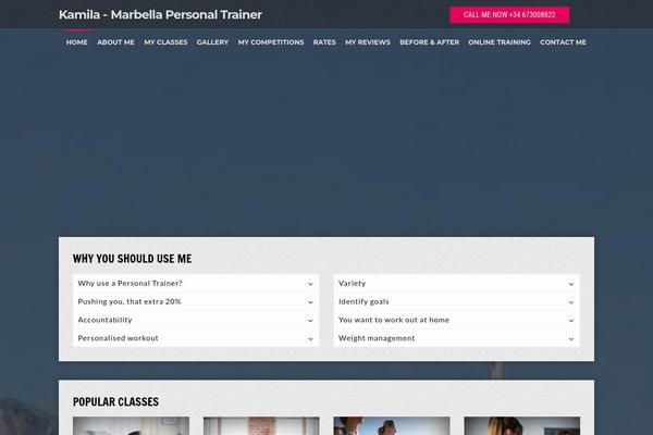 marbella-personal-trainer.com site used Wp_olympic5-v1.3