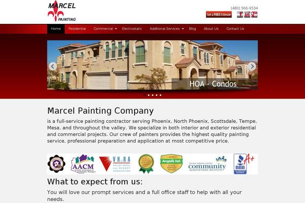 Marcel theme websites examples