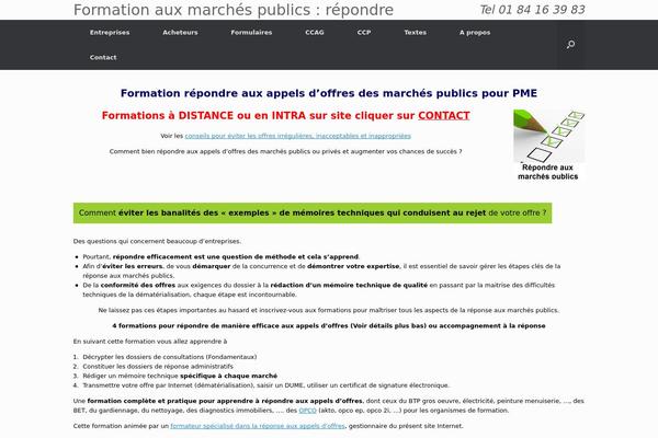 marche-public.info site used Vantage-enfant