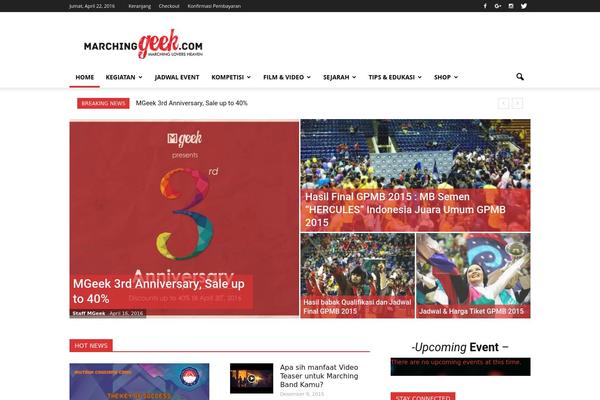 Newspaper theme site design template sample