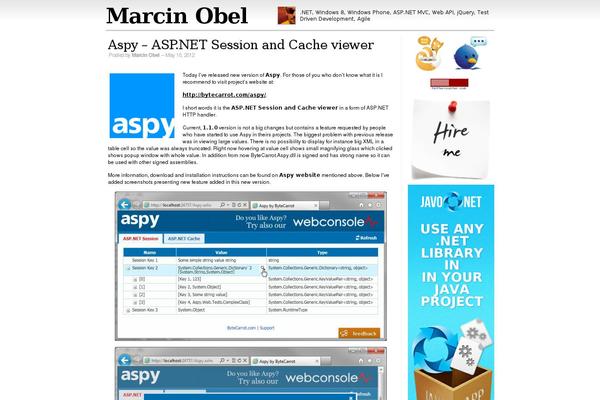 marcinobel.com site used Simplish