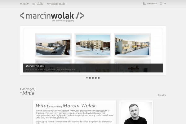 marcinwolak.pl site used Marcinwolak