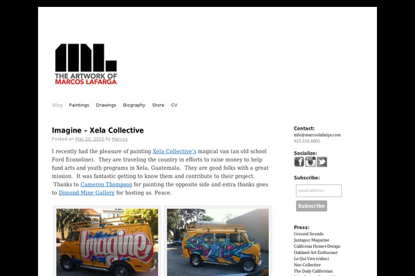 Twenty Ten theme site design template sample