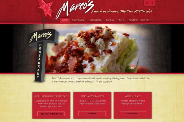 marcosrestaurantlounge.com site used Marcos