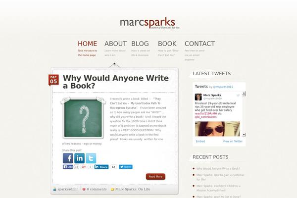 marcsparks.com site used Personalpress