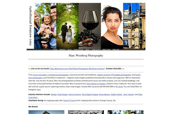 marcweisberg.com site used Divi