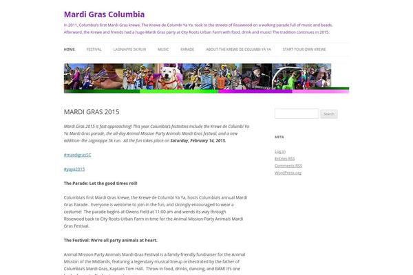 Twenty Twelve theme site design template sample