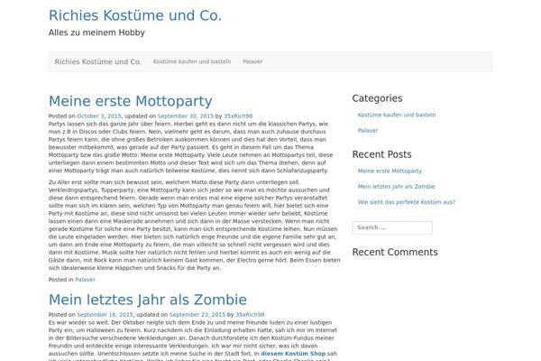 WordPress website example screenshot