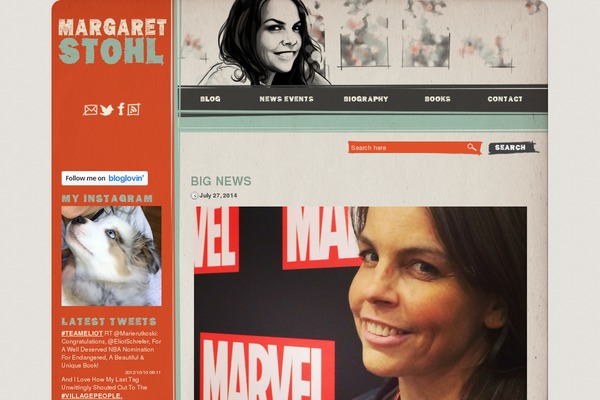 margaret-stohl.com site used Margaret