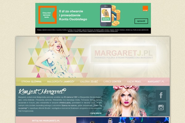 margaretj.pl site used Margaretfans