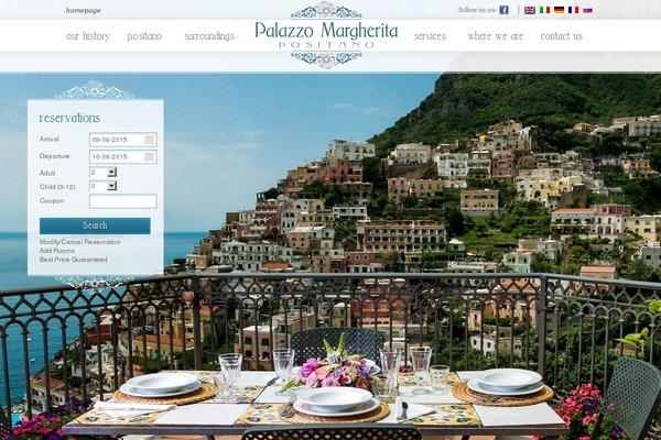 margheritapositano.com site used Palazzomargherita