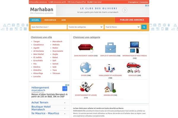 marhaban.ma site used Classipress-v3.2