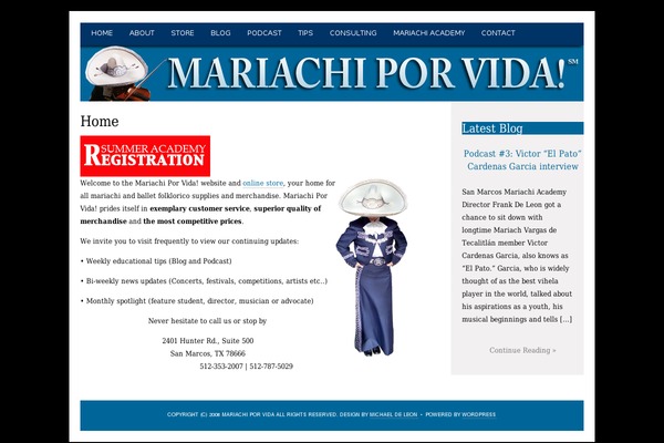 mariachiporvida.com site used Longbeach
