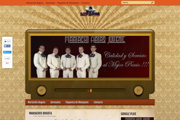 mariachis-bogota.com site used Retromusic