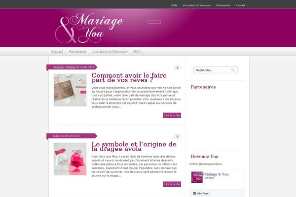 mariageandyou.com site used Hemsida