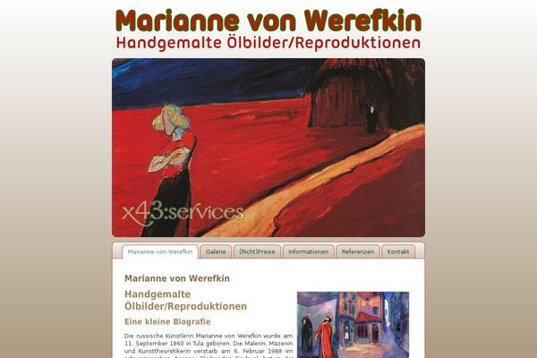 marianne-von-werefkin.pw site used Theme_werefkin