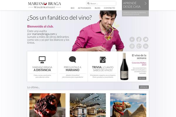 marianobraga.com site used Braga