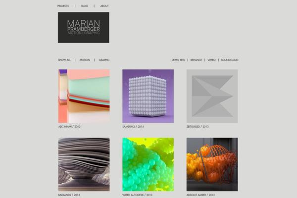 Gridportfolio theme site design template sample