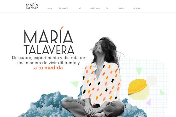 mariatalavera.com site used Avada Child Theme
