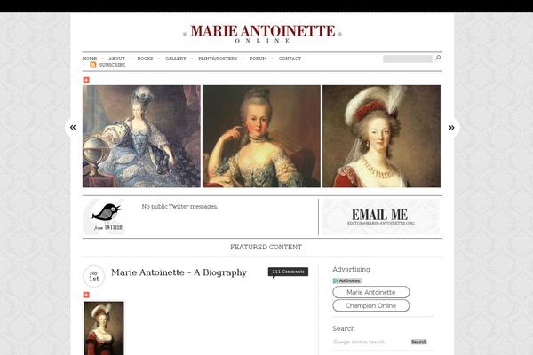 marie-antoinette.org site used Atlantica