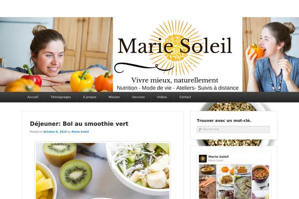 marie-soleil.com site used Catch Evolution