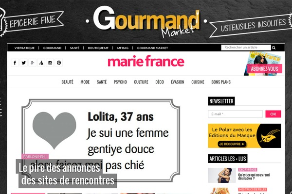 mariefrance.fr site used Mariefrance