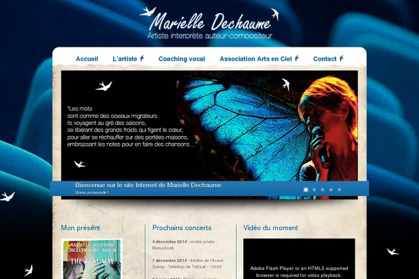marielle-dechaume.com site used Rockstar-theme
