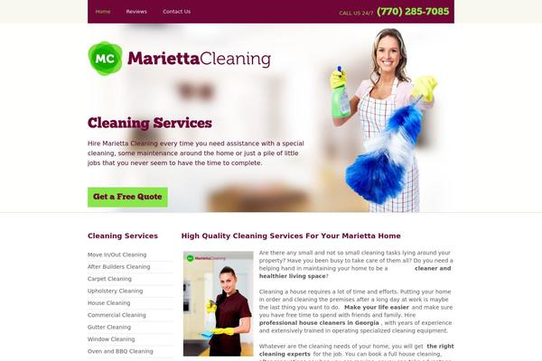 mariettacleaning.com site used Handyman